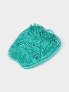 Силиконовый массажный коврик для мытья ног и тела, на присосках, цвет голубой - Фото 1