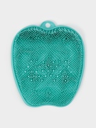 Силиконовый массажный коврик для мытья ног и тела, на присосках, цвет голубой - Фото 2