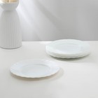 Набор десертных тарелок Luminarc TRIANON, d=20 см, стеклокерамика, 6 шт, цвет белый - фото 1075864