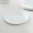 Набор десертных тарелок Luminarc TRIANON, d=20 см, стеклокерамика, 6 шт, цвет белый - фото 4381753