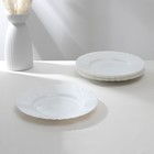 Набор обеденных тарелок Luminarc CADIX, d=25 см, стеклокерамика, 6 шт, цвет белый - фото 8115955