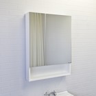 Зеркало шкаф Comforty Никосия 60 для ванной комнаты, цвет белый глянец - фото 297415383