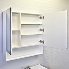 Зеркало-шкаф Comforty «Никосия-80», белый глянец - фото 12989406