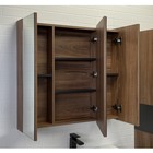 Зеркало-шкаф Comforty «Соло-90», дуб тёмно-коричневый - фото 12989417