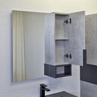 Зеркало шкаф Comforty Франкфурт 75 для ванной комнаты, цвет бетон светлый - Фото 2