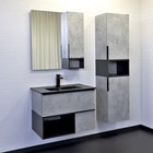 Зеркало шкаф Comforty Франкфурт 75 для ванной комнаты, цвет бетон светлый - Фото 5