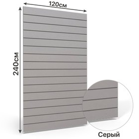 Экономпанель вертикальная 120*240, цвет серый