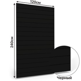 Экономпанель вертикальная 120*240, цвет черный