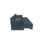 Прямой диван «Алиса 4», механизм еврокнижка, рогожка, цвет bahama denim - фото 12989470