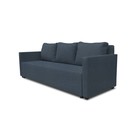 Прямой диван «Алиса 4», механизм еврокнижка, рогожка, цвет bahama denim - фото 12989474