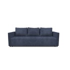 Прямой диван «Алиса 4», еврокнижка, велюр dakota, цвет denim - фото 2165202