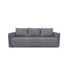 Прямой диван «Алиса 4», еврокнижка, велюр dakota, цвет grey - Фото 1