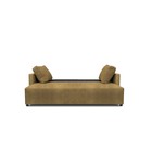 Прямой диван «Алиса 4», еврокнижка, велюр dakota, цвет ochre - Фото 4