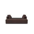 Прямой диван «Алиса 4», еврокнижка, велюр dream, цвет chocolate - Фото 4