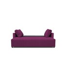 Прямой диван «Алиса 4», еврокнижка, рогожка savana, цвет berry - Фото 4