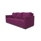 Прямой диван «Алиса 4», еврокнижка, рогожка savana, цвет berry - Фото 6