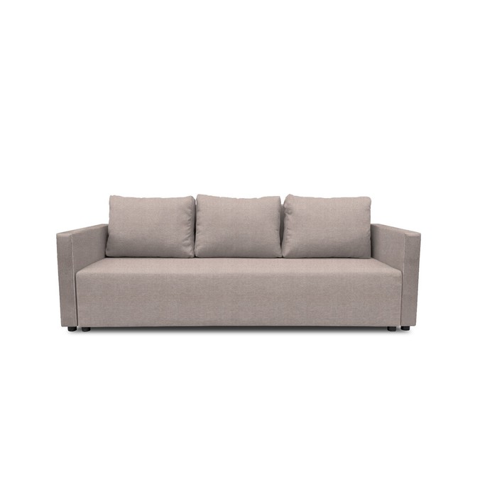 Прямой диван «Алиса 4», механизм еврокнижка, велюр, цвет shaggy bessee