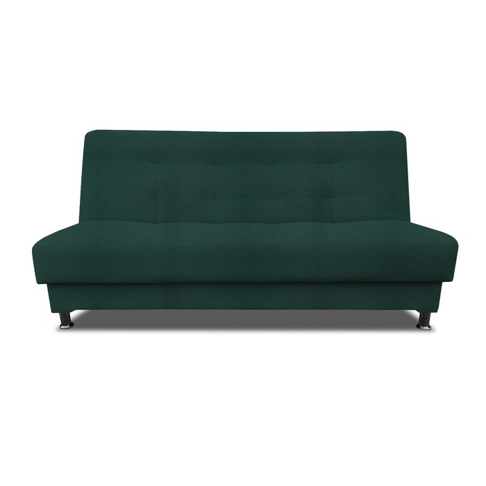 Прямой диван «Идальго», книжка, рогожка bahama plus, цвет plus emerald - Фото 1