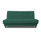 Прямой диван «Идальго», книжка, велюр bingo, цвет green - Фото 1