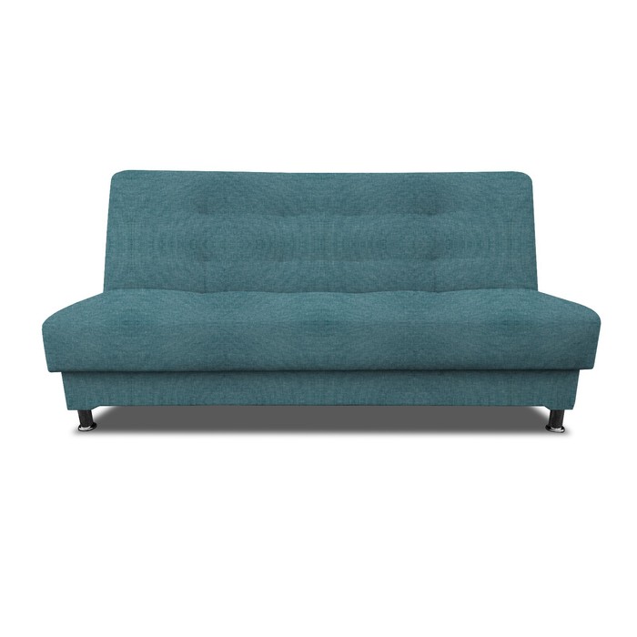 Прямой диван «Идальго», книжка, рогожка savana plus, цвет mint - Фото 1