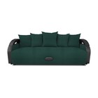 Прямой диван «Мария», еврокнижка, рогожка bahama plus, цвет emerald - Фото 1