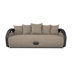 Прямой диван «Мария», еврокнижка, велюр bingo, цвет beige - Фото 1
