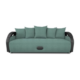 Прямой диван «Мария», еврокнижка, велюр bingo, цвет mint