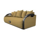 Прямой диван «Мария», еврокнижка, велюр bingo, цвет mustard - Фото 6