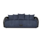 Прямой диван «Мария», еврокнижка, велюр dakota, цвет denim - Фото 1
