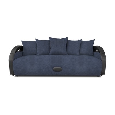 Прямой диван «Мария», еврокнижка, велюр, цвет dakota denim
