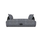 Прямой диван «Мария», еврокнижка, велюр dakota, цвет grey - Фото 3