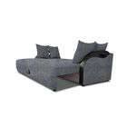 Прямой диван «Мария», еврокнижка, велюр dakota, цвет grey - Фото 4