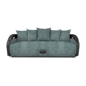 Прямой диван «Мария», еврокнижка, велюр dakota, цвет mint