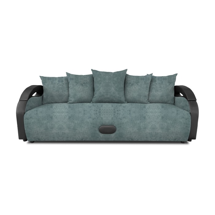 Прямой диван «Мария», еврокнижка, велюр dakota, цвет mint - Фото 1