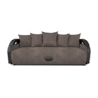Прямой диван «Мария», еврокнижка, велюр dakota, цвет nut - Фото 1