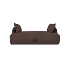 Прямой диван «Мария», еврокнижка, велюр dream, цвет chocolate - Фото 3