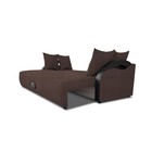 Прямой диван «Мария», еврокнижка, велюр dream, цвет chocolate - Фото 4