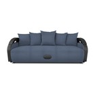 Прямой диван «Мария», еврокнижка, велюр dream, цвет ocean - Фото 1