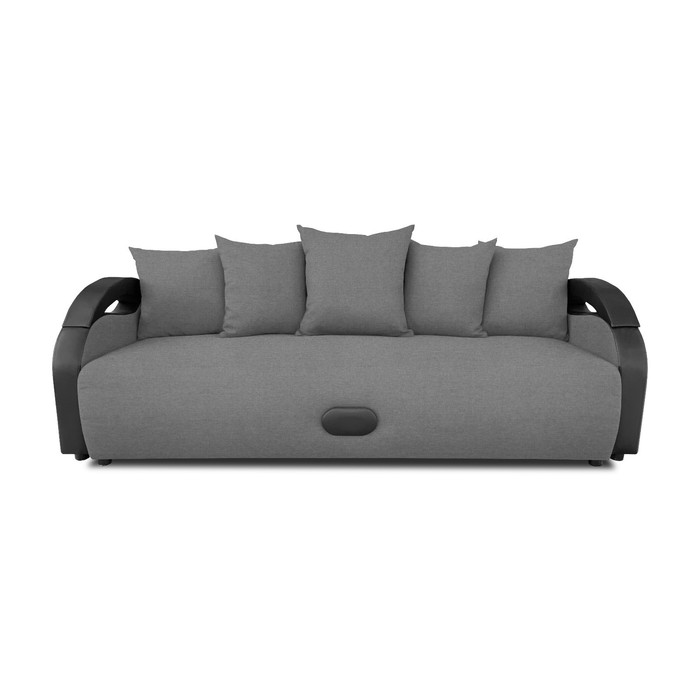 Прямой диван «Мария», механизм еврокнижка, рогожка, цвет lunar ash