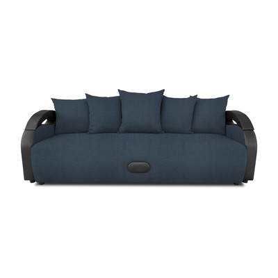 Прямой диван «Мария», еврокнижка, рогожка lunar, цвет navy