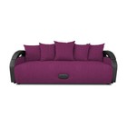 Прямой диван «Мария», еврокнижка, рогожка savana, цвет berry - Фото 1