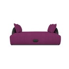 Прямой диван «Мария», еврокнижка, рогожка savana, цвет berry - Фото 3