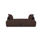 Прямой диван «Мария», еврокнижка, рогожка savana, цвет chocolate - Фото 3