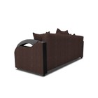 Прямой диван «Мария», еврокнижка, рогожка savana, цвет chocolate - Фото 5