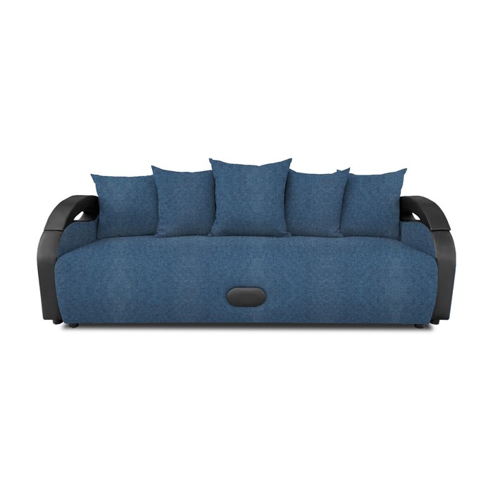 Прямой диван «Мария», еврокнижка, рогожка savana plus, цвет denim - Фото 1