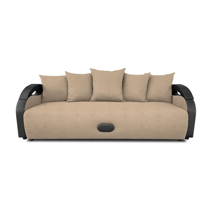 Прямой диван «Мария», еврокнижка, рогожка solta, цвет beige - Фото 1