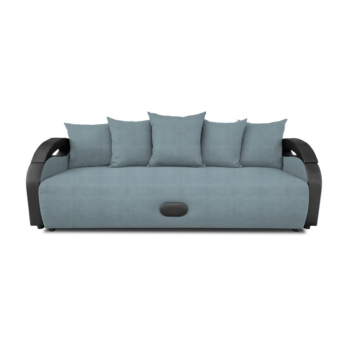 Прямой диван «Мария», еврокнижка, рогожка solta, цвет navy - Фото 1