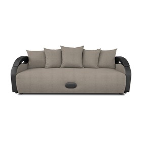 Прямой диван «Мария», еврокнижка, рогожка solta, цвет pebble