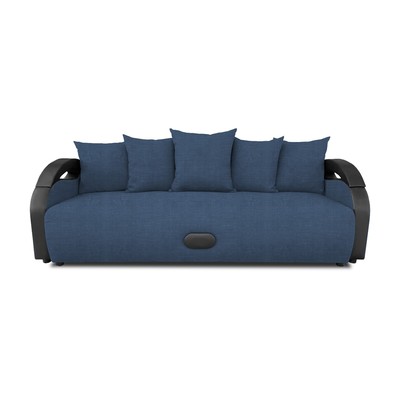 Прямой диван «Мария», еврокнижка, велюр vital, цвет ocean