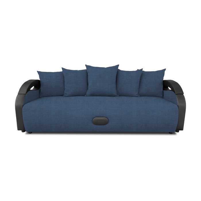 Прямой диван «Мария», еврокнижка, велюр vital, цвет ocean - Фото 1
